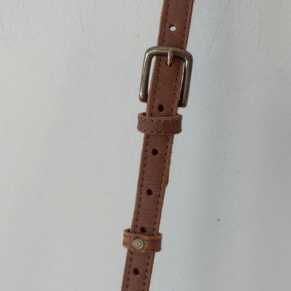 Able Handmade Brown Leather Crossbody Bag - Picture 6 of 10